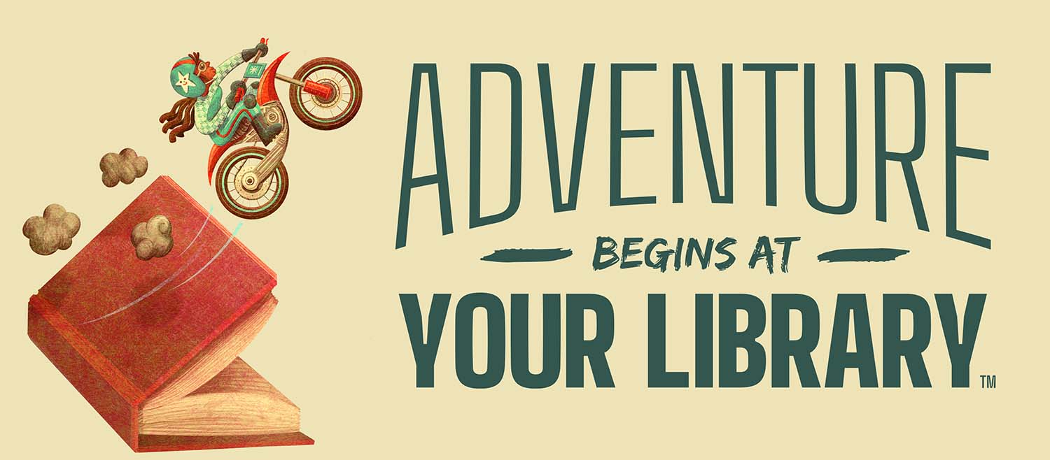 logo: Summer Reading 2024 - Adventure Begins at Your Library
